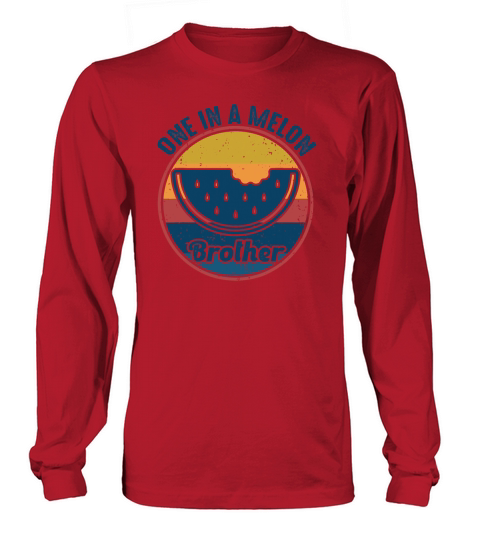 Family summer Watermelon Vintage One In A Melon Men's Long Sleeve