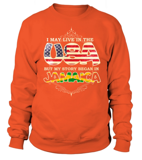 Vintage USA and Jamaica National Flag Women's Sweatshirt