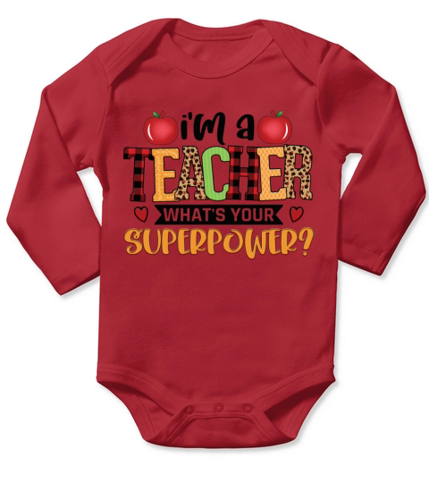 Teacher Sublimation - Teaching Lovers - Professor Long Sleeve Baby One-Piece