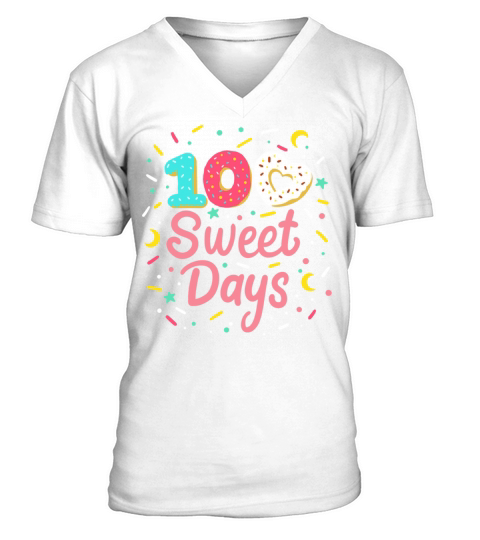 100 Days of School Donut Student Men's V-Neck T-shirt