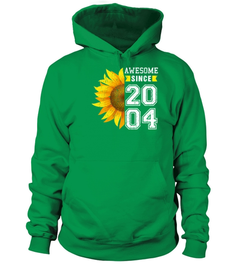 Awesome Since 2004 Sunflower Born In 2004 Funny 16 Women's Hoodie