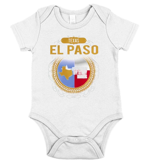 El Paso Texas Short Sleeve Baby One-Piece