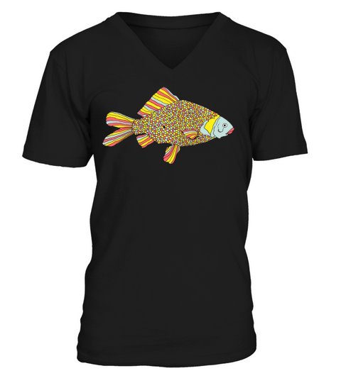 Fishy fish going for a little swimmy swim Men's V-Neck T-shirt