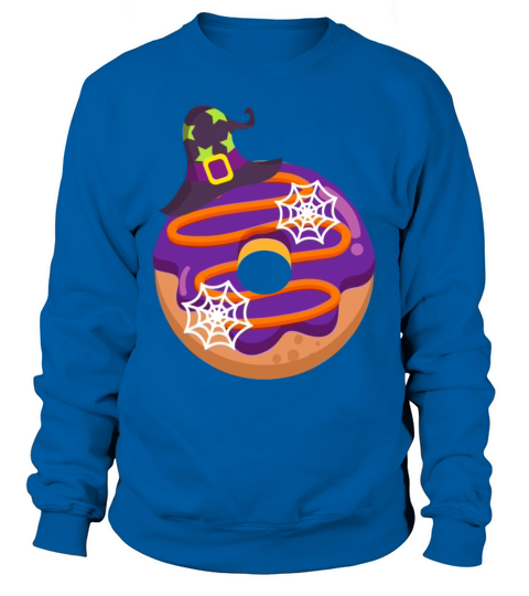 Halloween Donut witch hat Women's Sweatshirt
