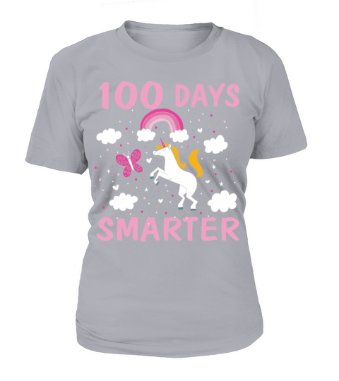 100 Days Smarter Unicorn 100 Days of School T Sh Women's T-Shirt