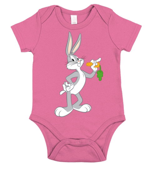 Looney Tunes Bugs Bunny Pose Carrot Short Sleeve Baby One-Piece