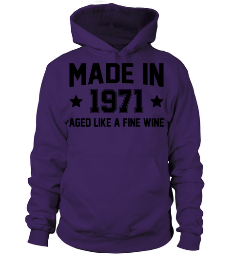 Made In 1971 Aged Like A Fine Wine Women's Hoodie