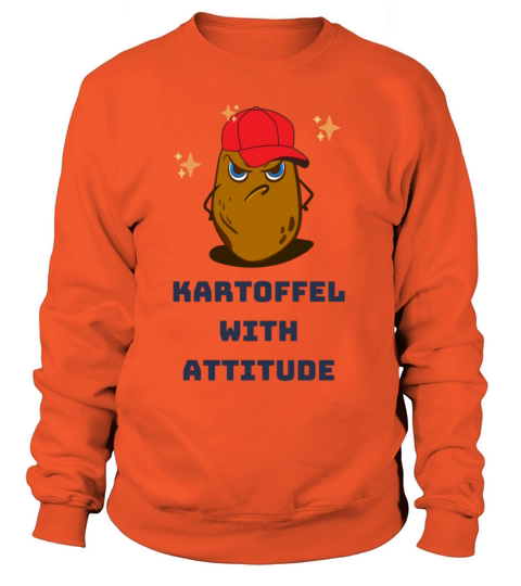 Potato With Attitude Mad Potato Red Hat Women's Sweatshirt