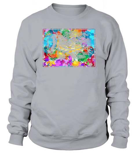 Forest Chessboard Mosaic - Alice in Wonderland - Through the Looking Glass Women's Sweatshirt