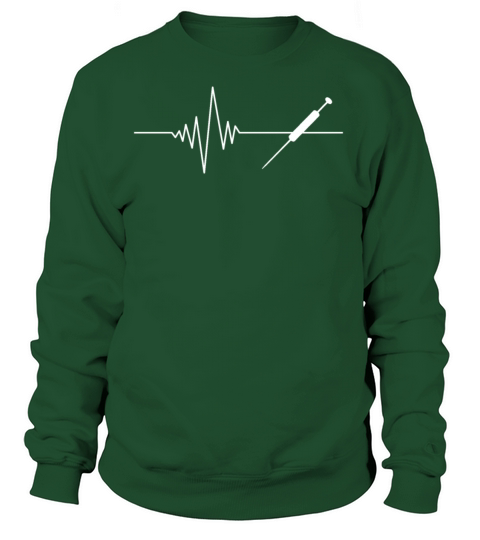 EKG Line With Syringe Women's Sweatshirt