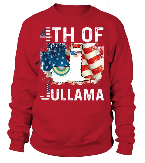 American Flag 4th of Jullama Women's Sweatshirt
