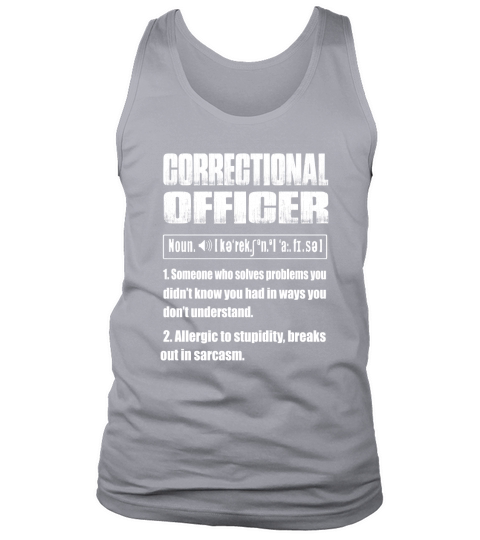 correctional officer noun Tank Top Unisex