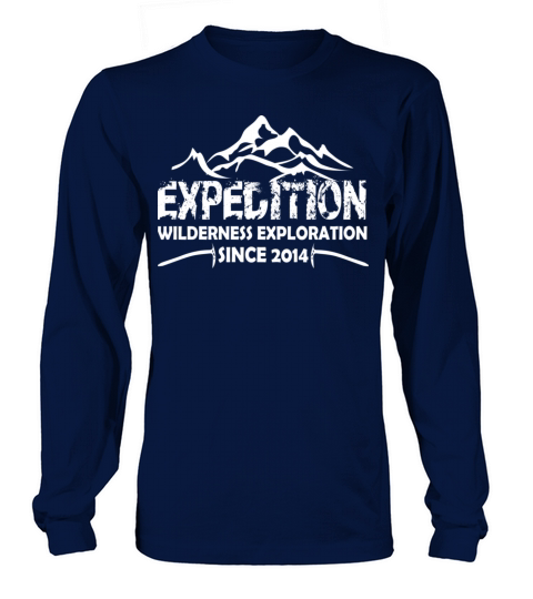 expecition wilderness exploration since 2014 Men's Long Sleeve