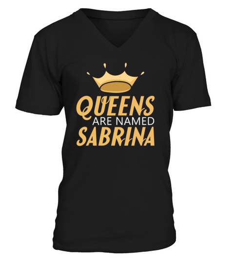 Queens Are Named Sabrina design Men's V-Neck T-shirt