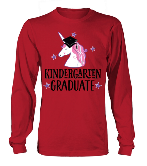 Kindergarten Graduate Girl Unicorn Women's Long Sleeve