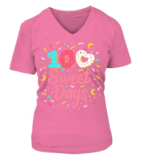 100 Days of School Donut Student Women's V-Neck T-shirt