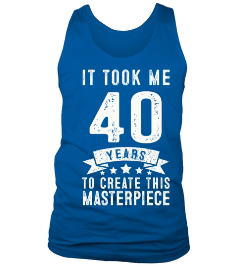 Funny 40 Years Old 1981 T Shirt 40th Birthday Gift Men's Tank Top