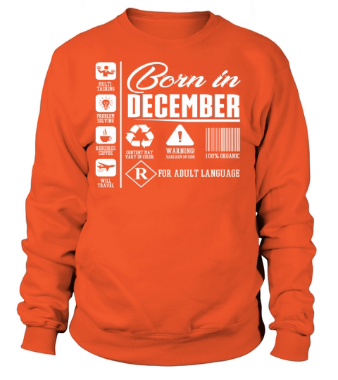 Born In December Content Women's Sweatshirt