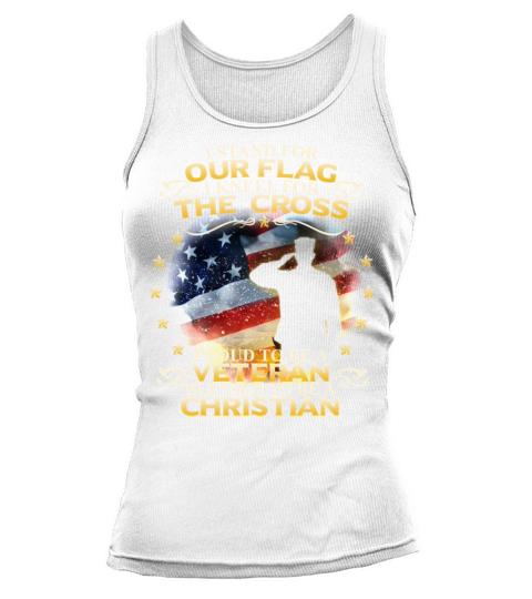 I Stand For Our Flag I Kneel For The Cross Christi Women's Tank Top