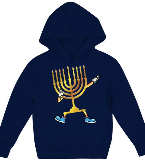 Dabbing Menorah Hanukkah Dancing Chanukah Kids Kids Hoodie