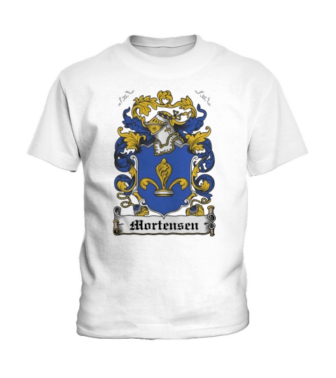 Mortensen Family Crest Danish Family Crests - Coffee Mug (colored) Kids T-Shirt