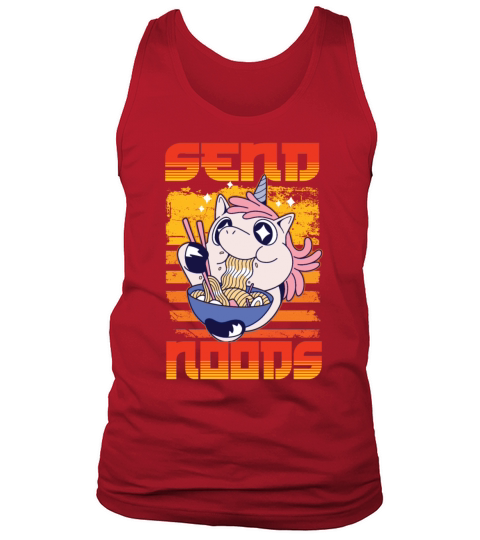 Send Noods Japanese Noodle Ramen Eater Unicorn Men's Tank Top