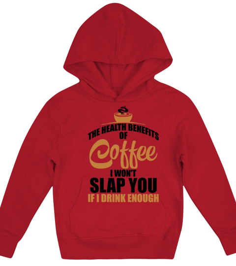 Coffee Health Benefits Not Stressed Kids Hoodie