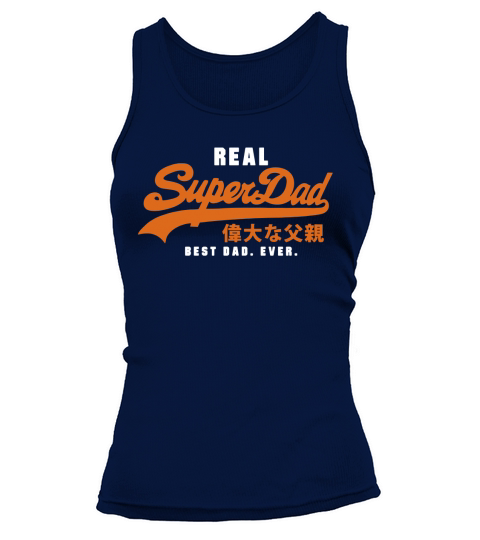 Real SuperDad Best Dad Ever Superdry Parody Fathers Day Gift Tank top Woman