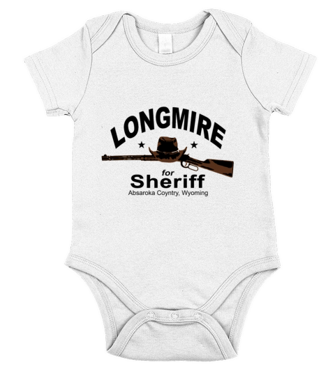 longmire for sheriff police t shirts Short Sleeve Baby One-Piece