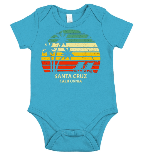 Santa Cruz California Short Sleeve Baby One-Piece