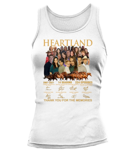 Heartland thank you for the memories signatures Tank top Woman