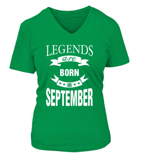 Legends are born in September Women's V-Neck T-shirt