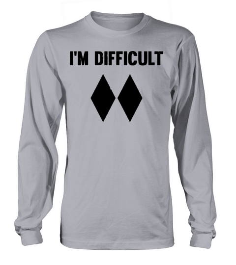 IM Difficult Double Black Diamond Ski Snowboard Women's Long Sleeve