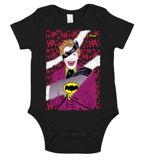 DC Comics Batman Retro Villain Joker Mash Up Short Sleeve Baby One-Piece