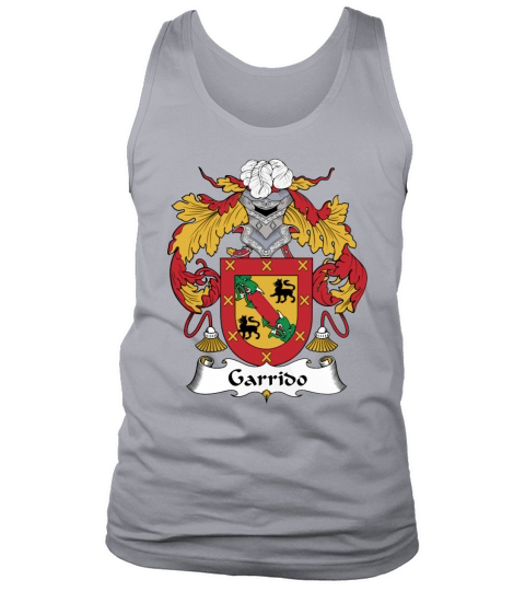 Garrido Family Crest Spanish Family Crests - Coffee Mug (colored) Tank Top Unisex