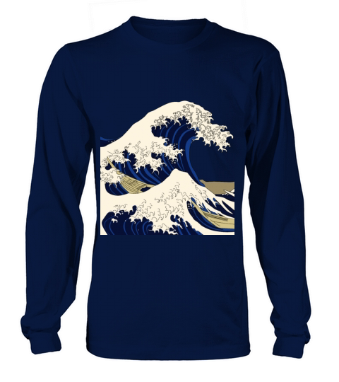 Wave Boat Surfing Fishing Men's Long Sleeve