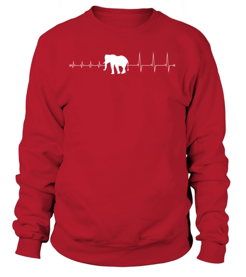 heartbeat elephant - I love elephants Women's Sweatshirt