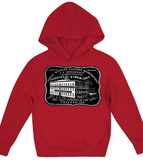 Vintage Carriage Manufacturer Kids Hoodie