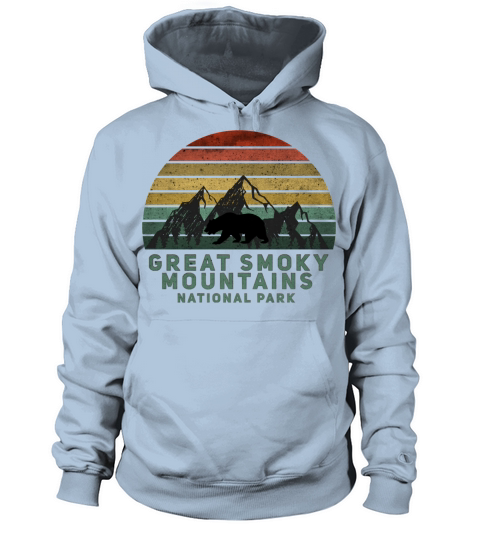 Vintage Great Smoky Mountains National Park Bear Women's Hoodie