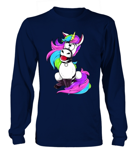 Silly BDSM Unicorn Bondage fetish Sub Slave Girl Women's Long Sleeve