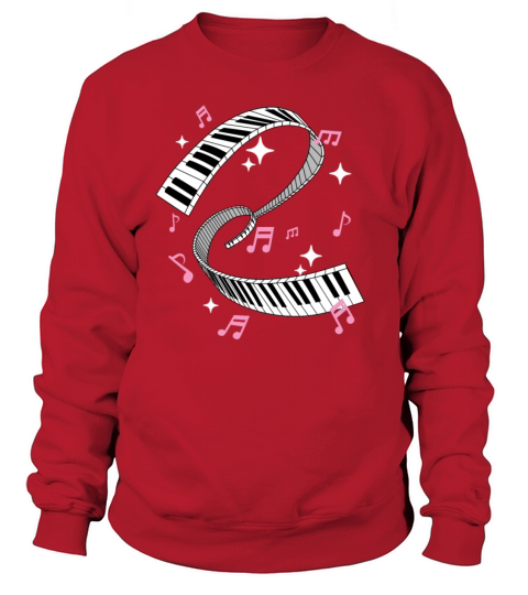 Womens Piano Player Gift Piano Keyboard Music Women's Sweatshirt