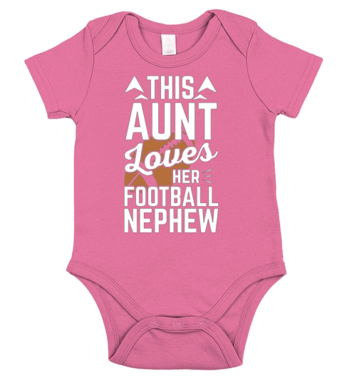 Proud Football Aunt Short Sleeve Baby One-Piece