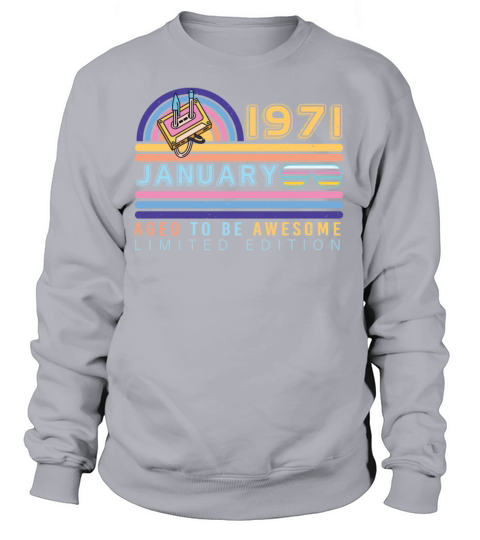 Limited January 1971 Retro Women's Sweatshirt