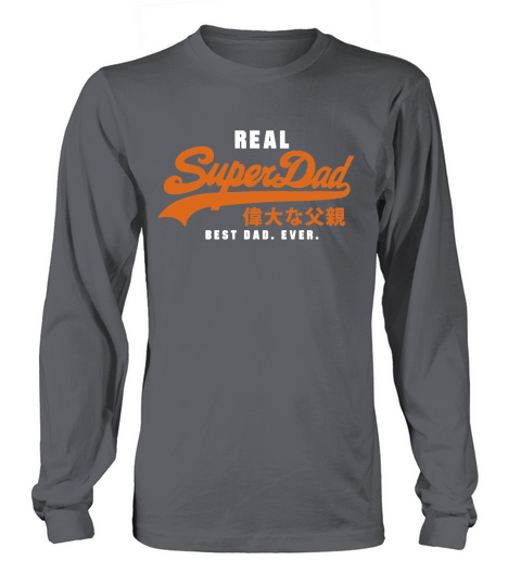 Real SuperDad Best Dad Ever Superdry Parody Fathers Day Gift Long sleeved Unisex