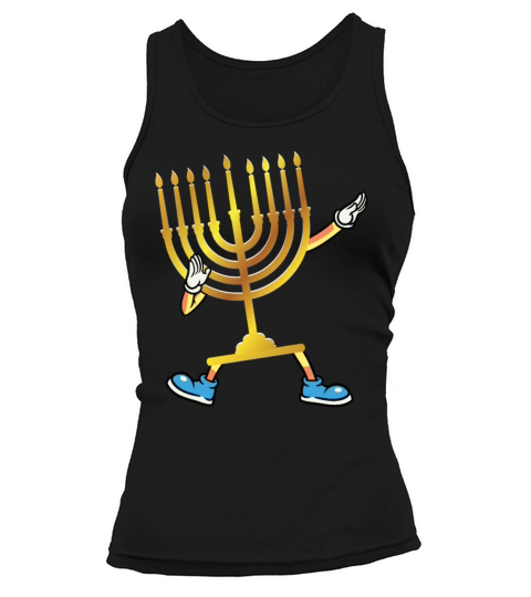 Dabbing Menorah Hanukkah Dancing Chanukah Kids Women's Tank Top