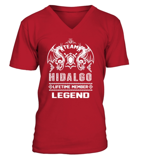 HIDALGO team lifetime member legend V-Neck T-shirt