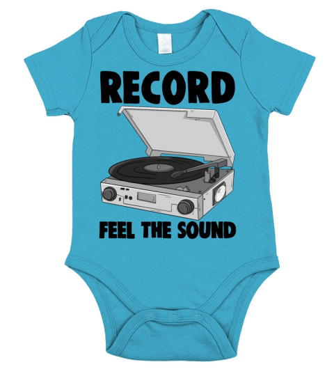 Record Vinyl Short Sleeve Baby One-Piece