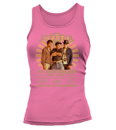 Beastie boys 40th anniversary 1981 2021 thank you for the memories signatures Tank top Woman