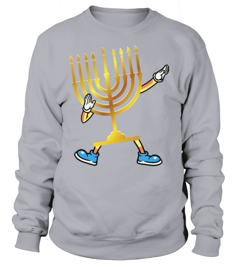 Dabbing Menorah Hanukkah Dancing Chanukah Kids Women's Sweatshirt