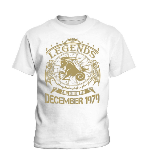 Legends are born on December 1979 Kids T-Shirt